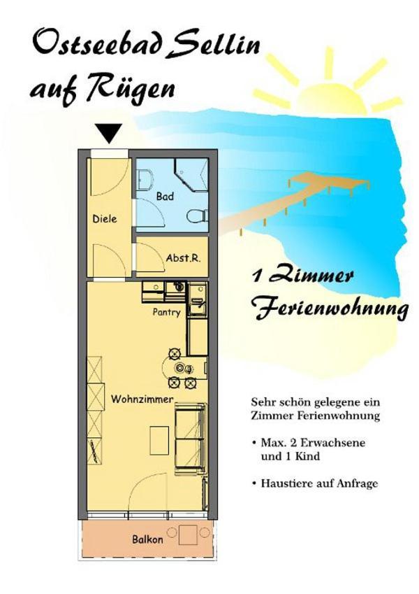 Ferienapartment Haus Baltic 1Og09 Sellin  Eksteriør billede